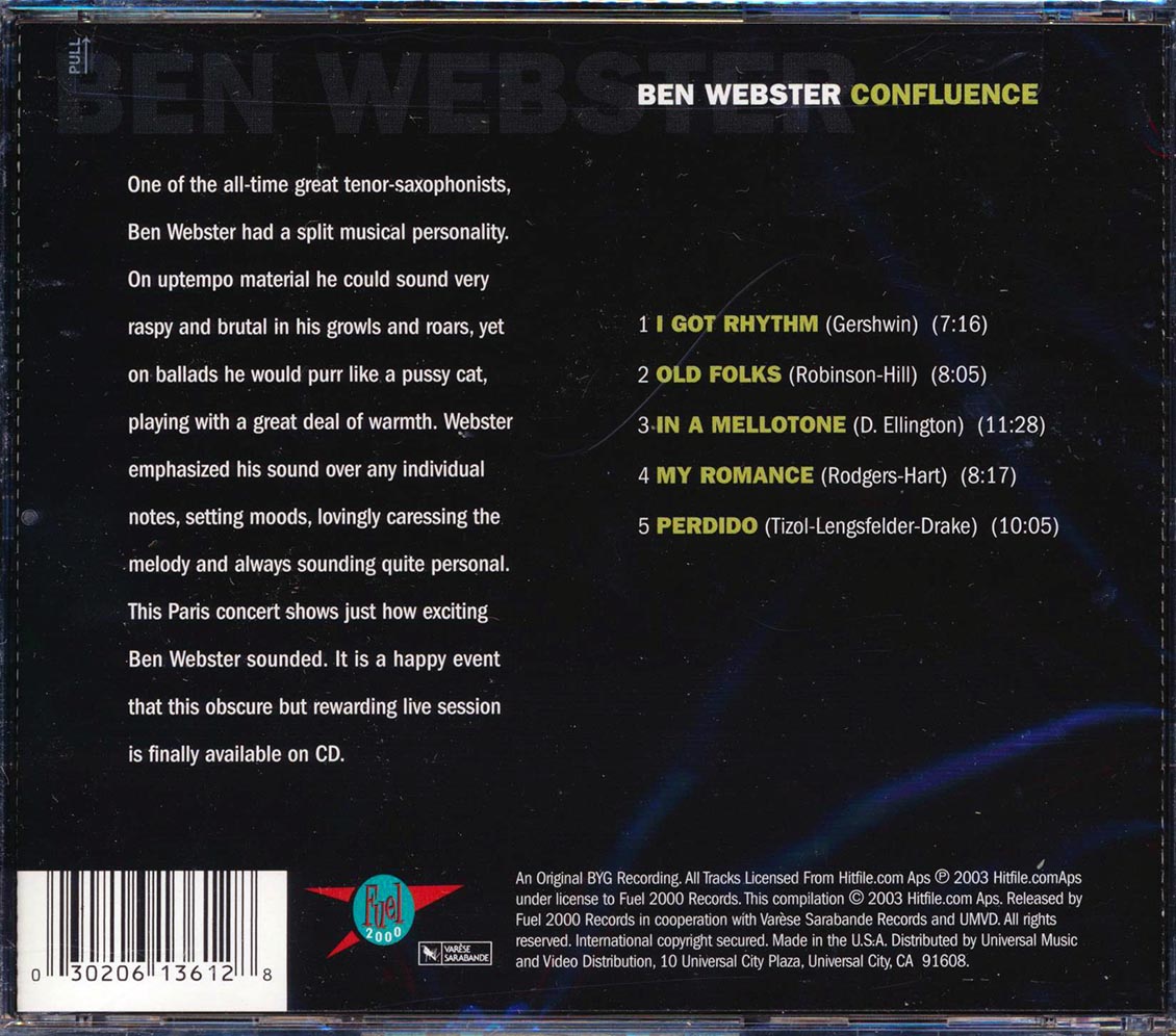 Ben Webster - Confluence