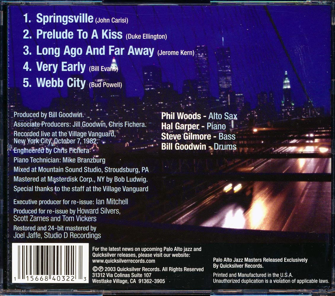 Phil Woods - Live At The Village Vanguard (24-bit mastering)