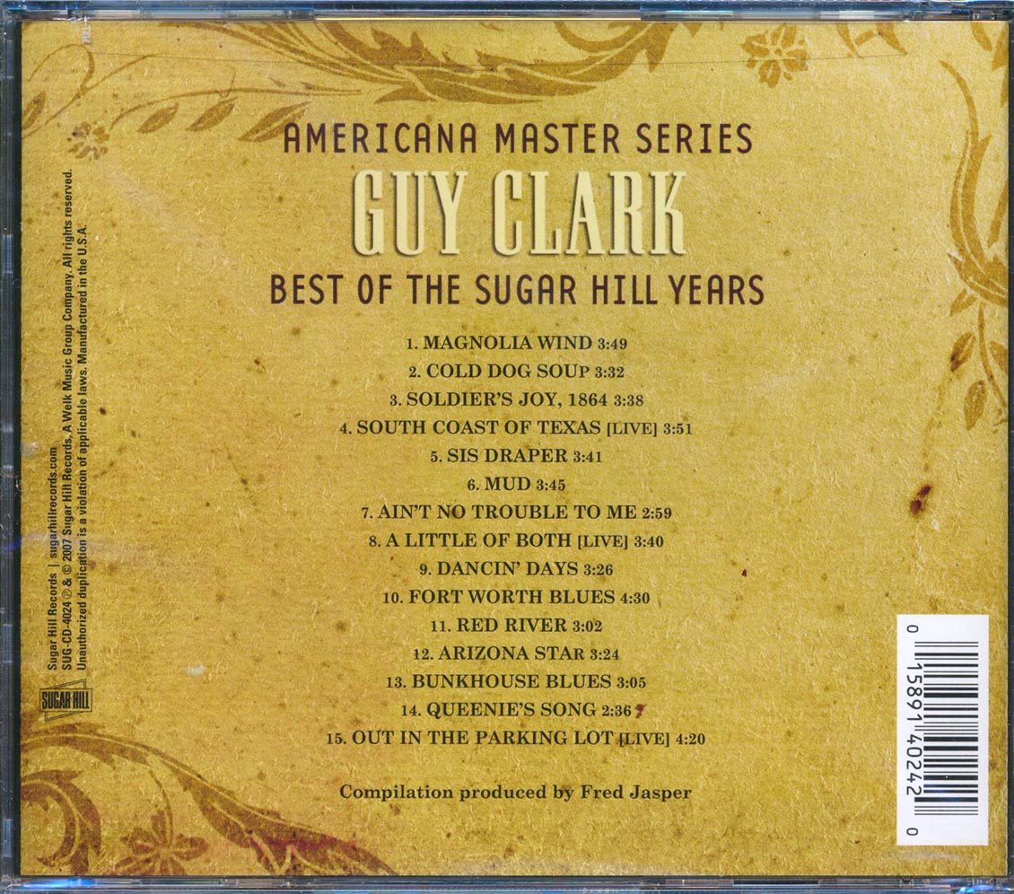 Guy Clark - Best Of The Sugar Hill Years
