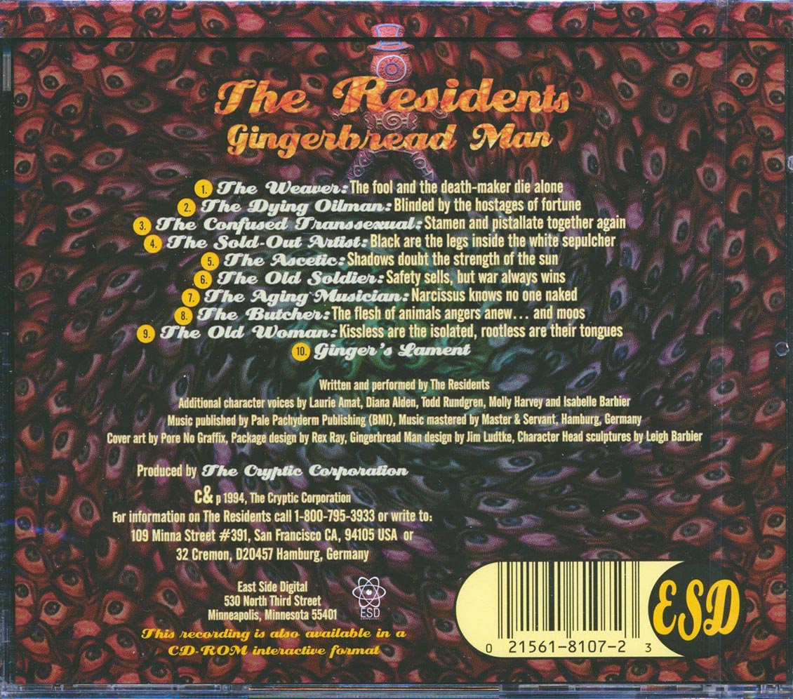 The Residents - Gingerbread Man (marked/ltd stock)