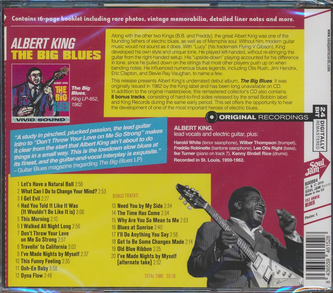 Albert King - The Big Blues (20 tracks) (incl. large booklet) (remastered)