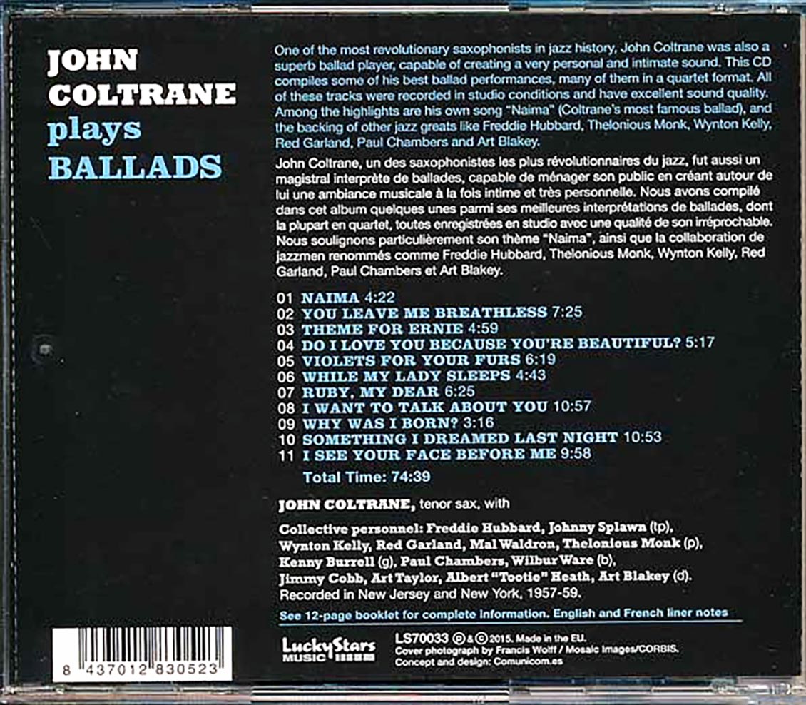 John Coltrane - John Coltrane Plays Ballads (incl. large booklet)