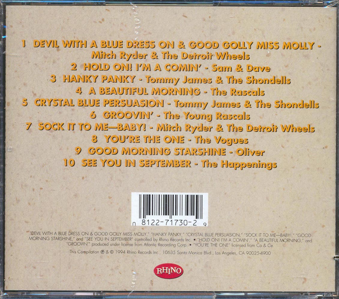 Mitch Ryder & The Young Wheels, Sam & Dave, The Young Rascals, Etc. - 60's Rock Classics Volume 3 (marked/ltd stock)