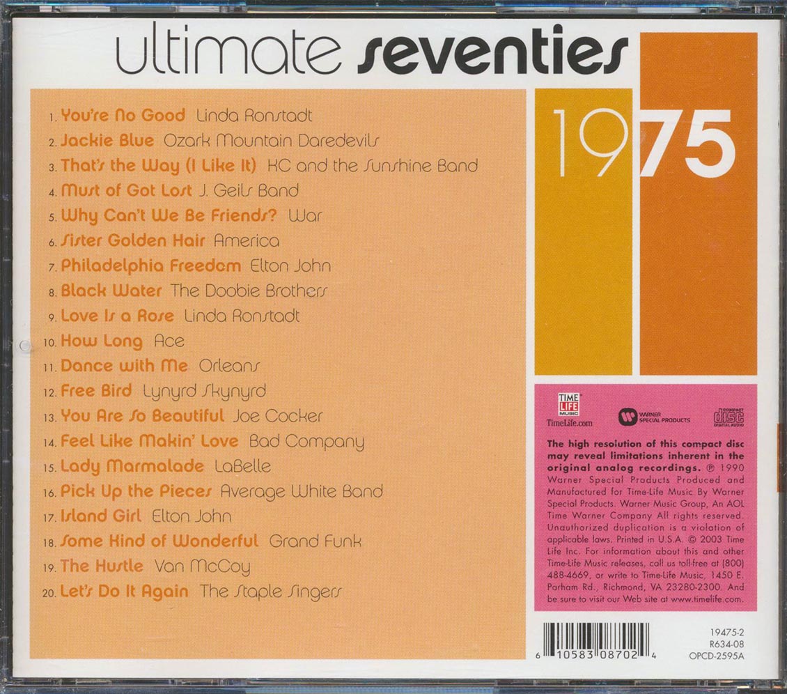 The Doobie Brothers, Linda Ronstadt, Lynyrd Skynyrd, Bad Company, Etc. - Ultimate Seventies 1975