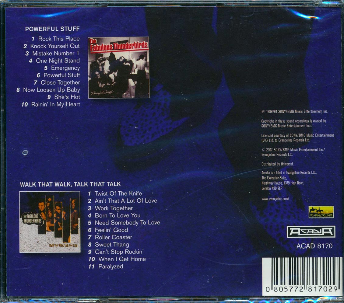 The Fabulous Thunderbirds - Powerful Stuff + Walk That Walk, Talk That Talk (2xCD)