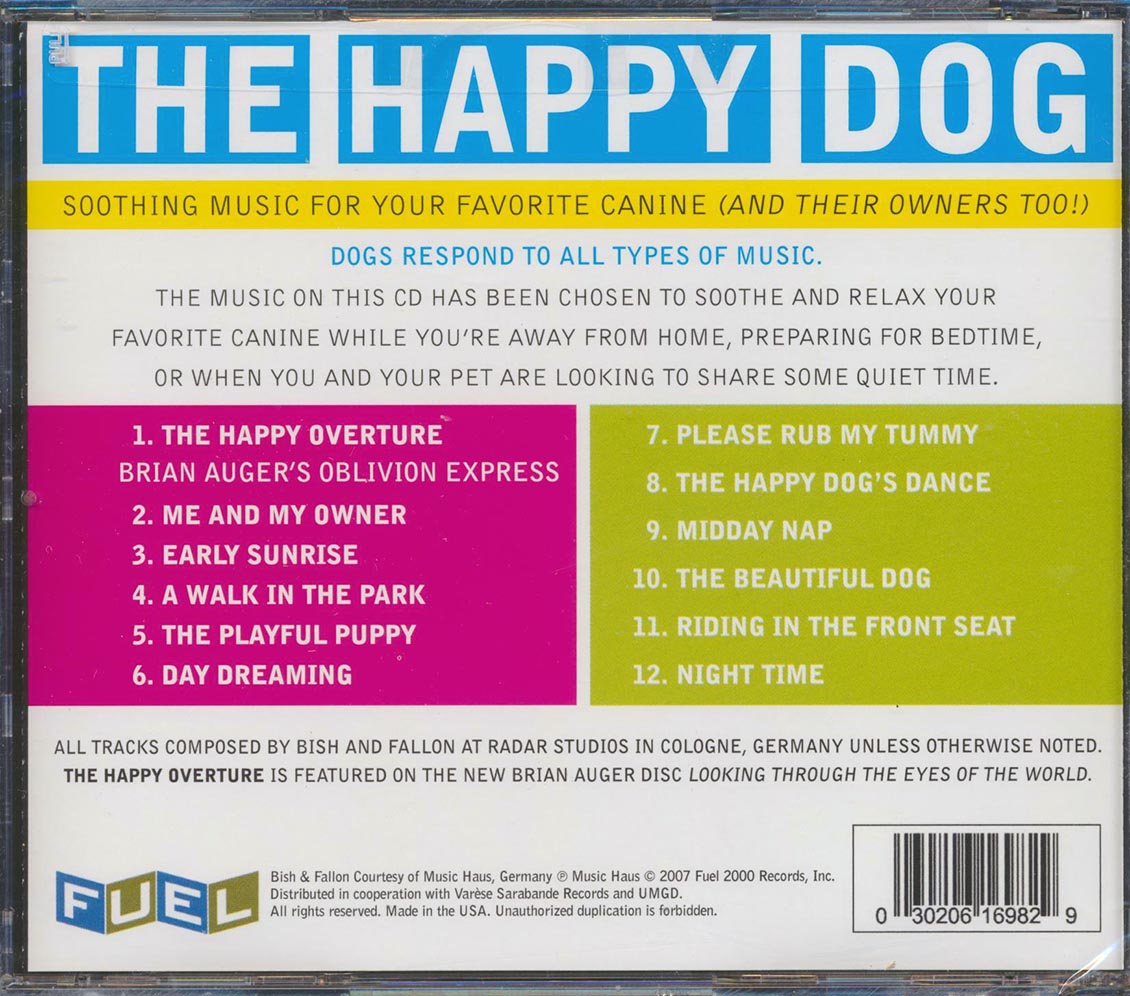 Bish & Fallon - The Happy Dog: Soothing Music For Your Favorite Canine