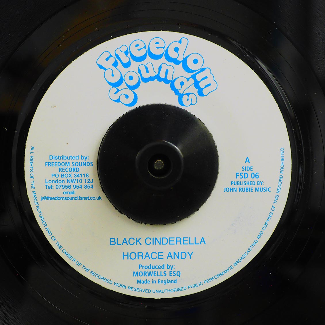 Horace Andy - Black Cinderella / Dub (rhythm: "Black Cinderella") (UK press)