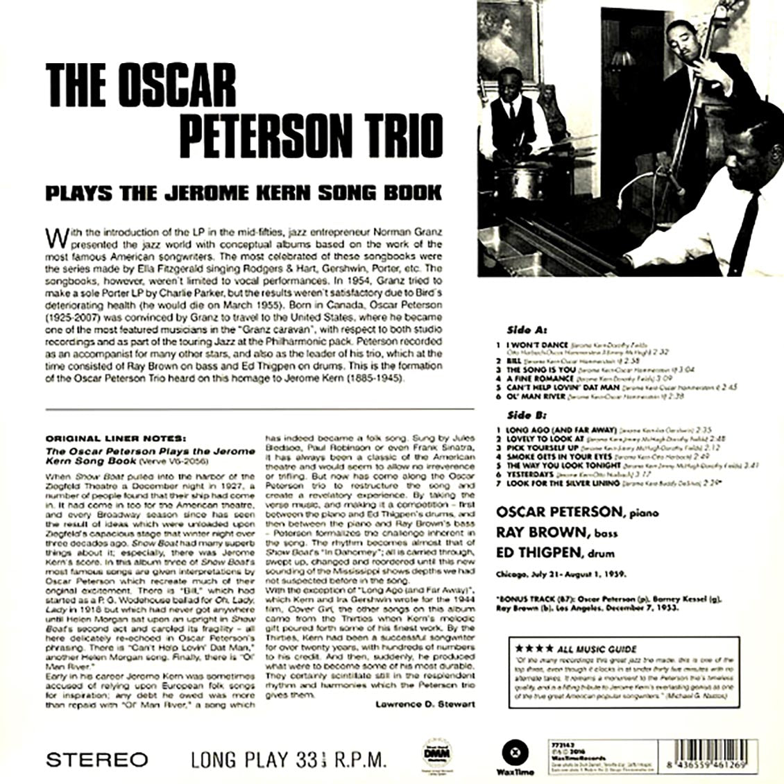 The Oscar Peterson Trio - Plays The Jerome Kern Song Book (ltd. ed.) (180g)