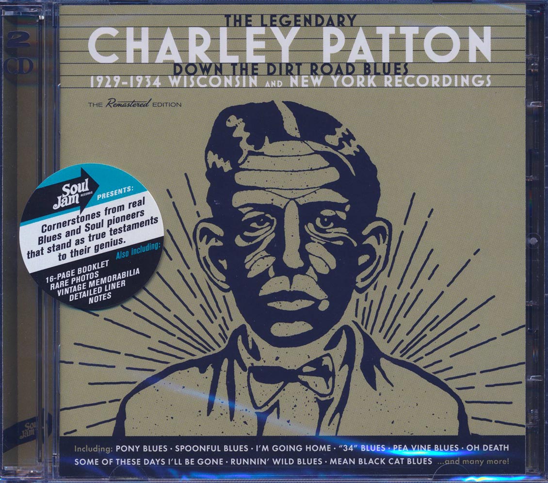 Charley Patton - Down The Dirt Road Blues: 1929-1934 Wisconsin And New York Recordings (2xCD) (incl. large booklet) (remastered)