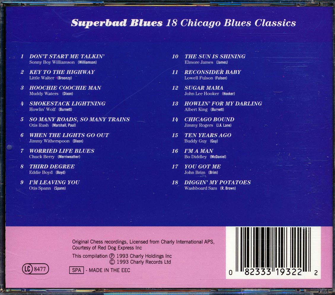 Elmore James, Eddie Boyd, Otis Spann, Etc. - Superbad Blues: 18 Chicago Blues Classics