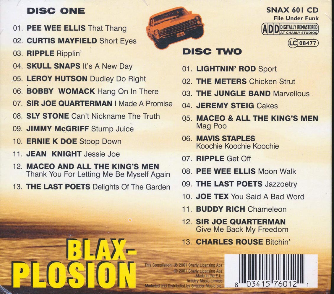 Curtis Mayfield, Bobby Womack, Leroy Hutson, Sir Joe Quaterman, Etc. - Blax-Plosion: A Collection Of Classic Funk (26 tracks) (2xCD)