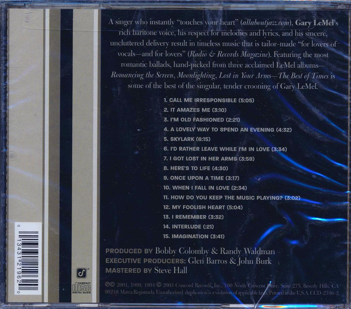 Gary LeMel - The Best Of Times