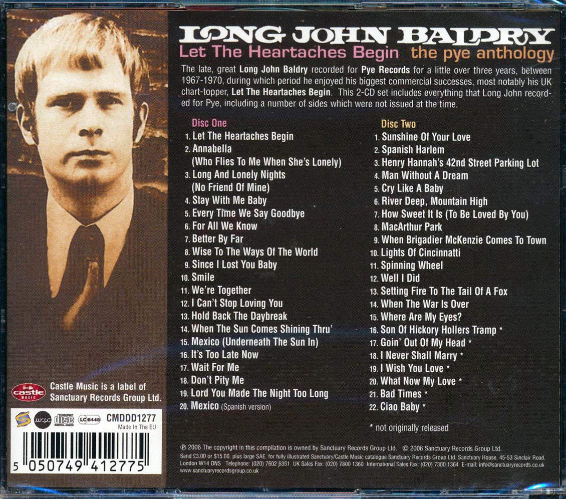 Long John Baldry - Let The Heartaches Begin: The Pye Anthology (42 tracks) (2xCD)
