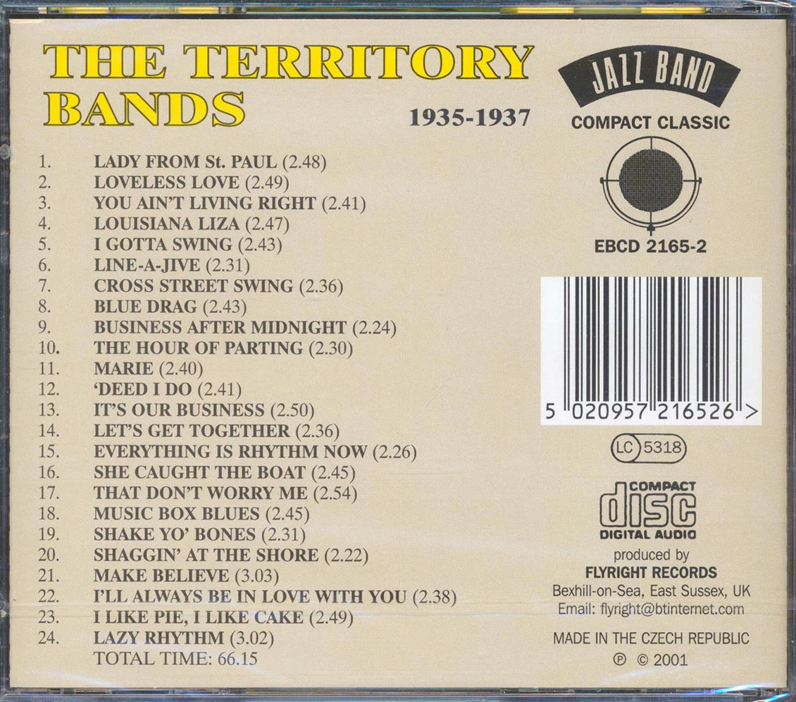 Nate Leslie, Bobby Gordon, Blanche Calloway, Etc. - The Territory Bands 1935-1937