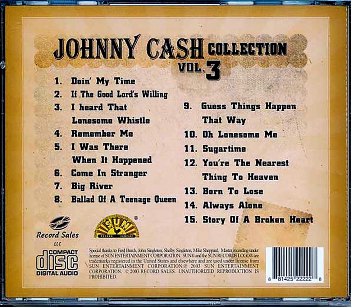 Johnny Cash - Johnny Cash Collection Volume 3