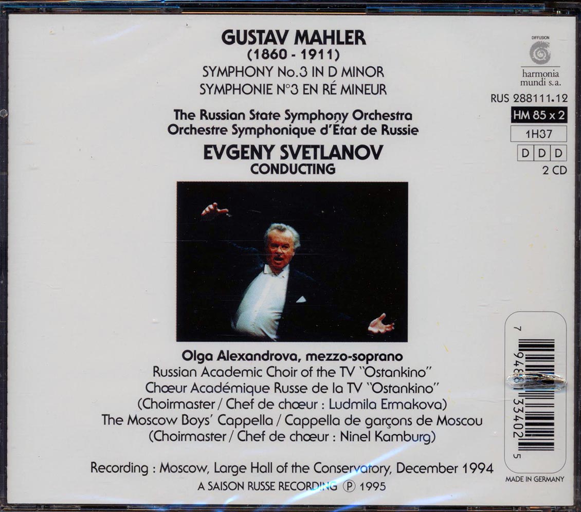 Gustav Mahler - Symphony No. 3 (2xCD) (incl. large booklet) (marked/ltd stock)
