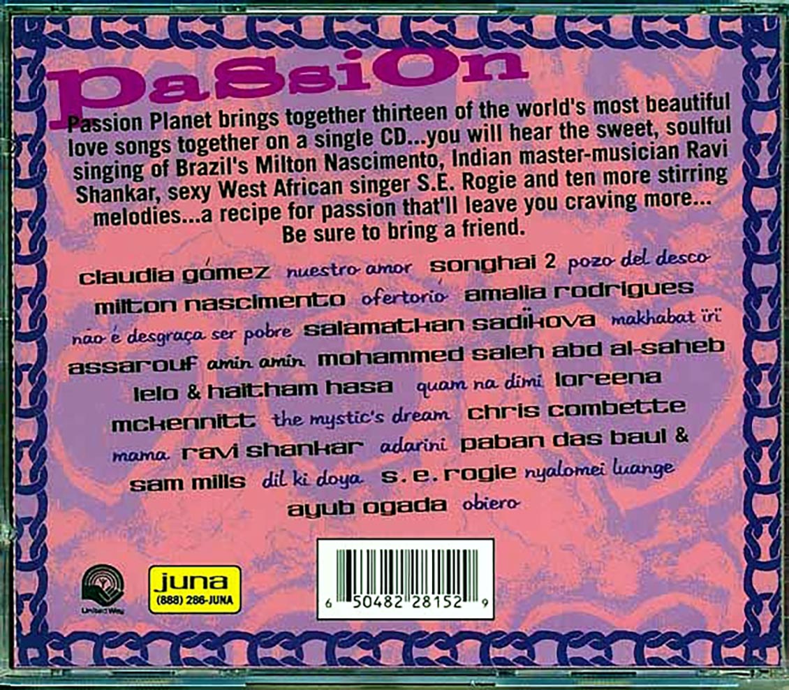 Claudia Gomez, Songhai 2, Milton Nascimento, Etc. - Passion Planet: Songs Of Love From Around The World
