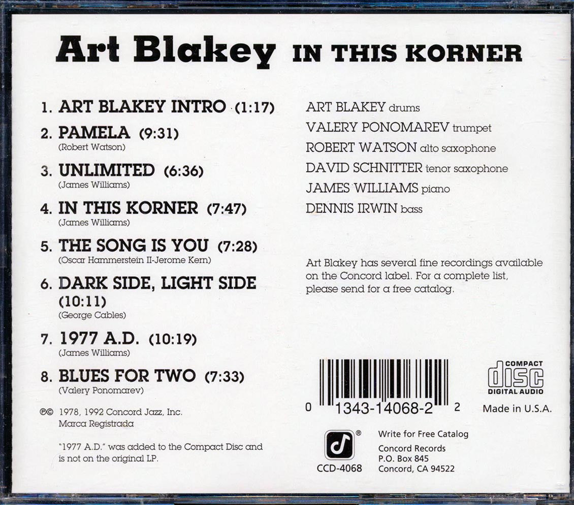 Art Blakey - In This Korner