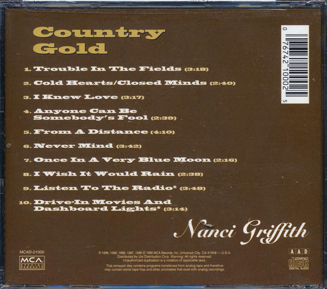Nanci Griffith - Country Gold