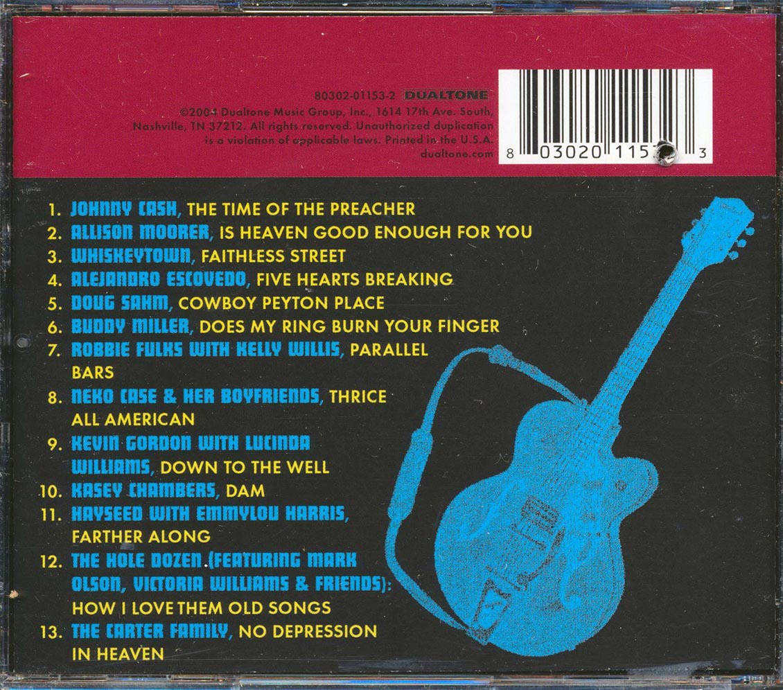 Johnny Cash, Allison Moorer, Whiskeytown, Etc. - No Depression: What It Sounds Like Volume 1 (marked/ltd stock)