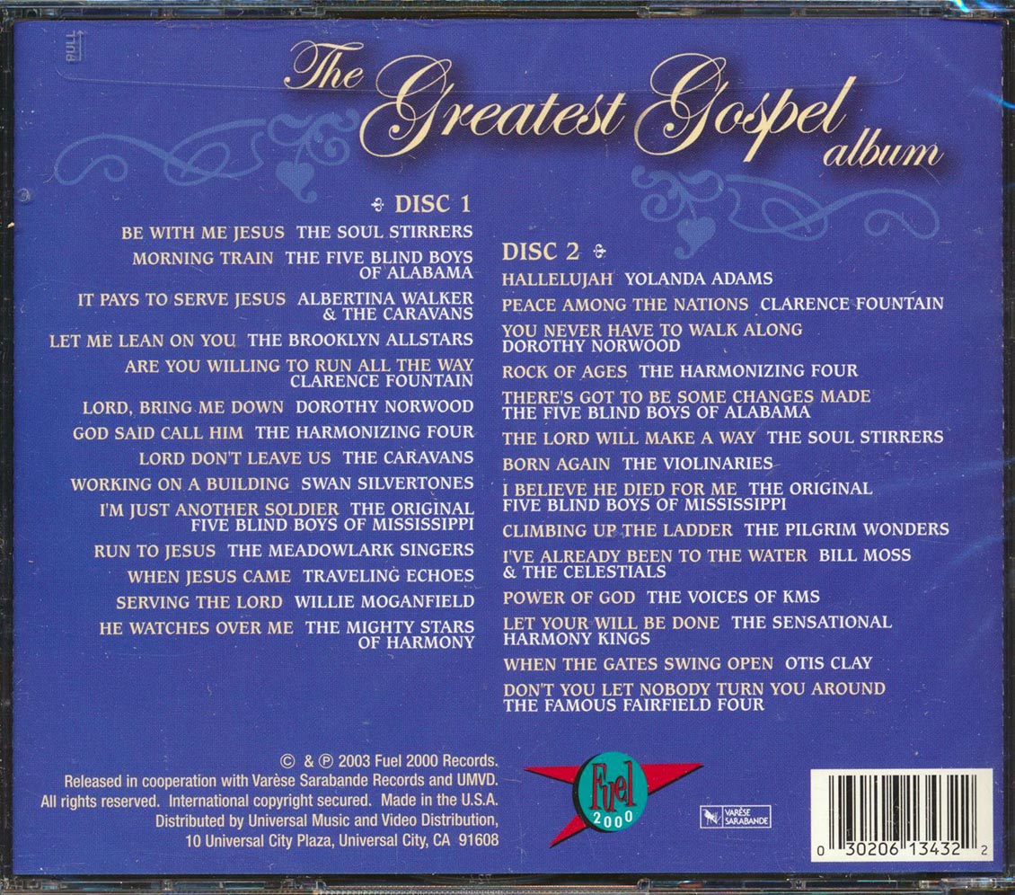 Soul Stirrers, Albertina Walker, Brooklyn Allstars, Clarence Fountain, Etc. - The Greatest Gospel Album (28 tracks) (2xCD) (marked/ltd stock)