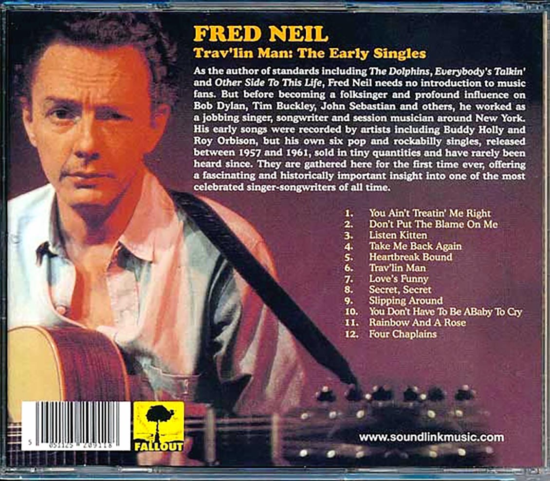 Fred Neil - Trav'lin Man: The Early Singles