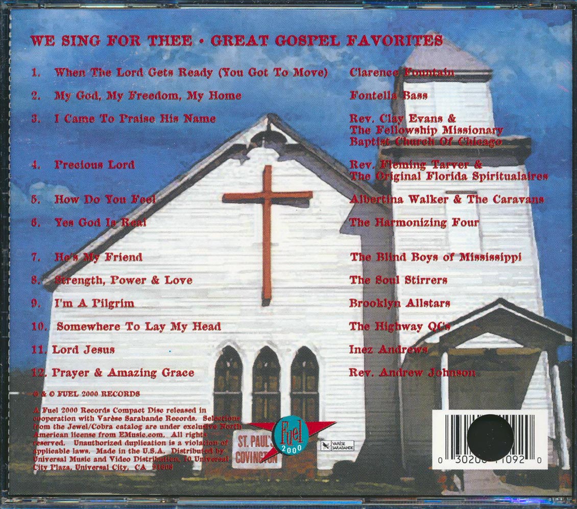 Clarence Fountain, Fontella Bass, Albertina Walker, Etc. - We Sing For Thee: Great Gospel Favorites