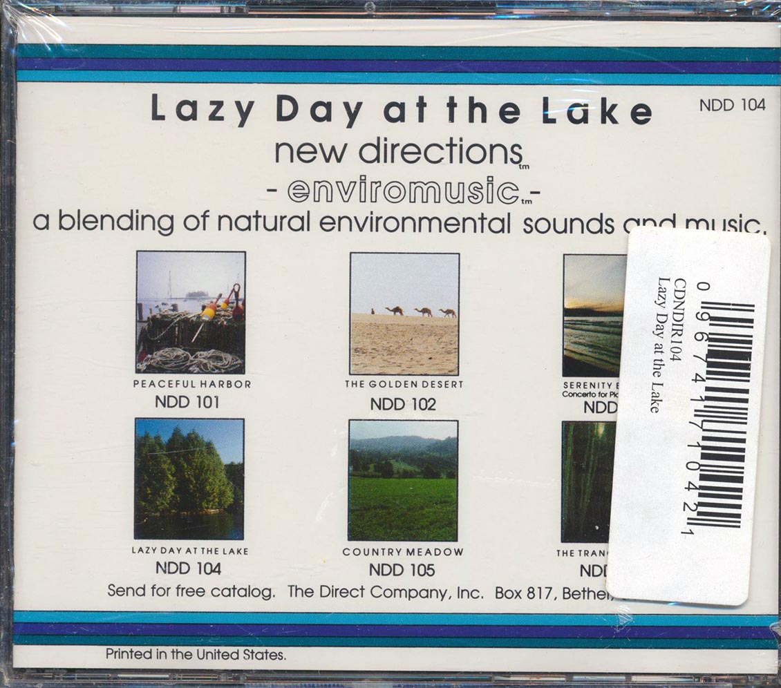 New Directions - Lazy Day At The Lake: A Blending Of Natural Environmental Sounds And Music