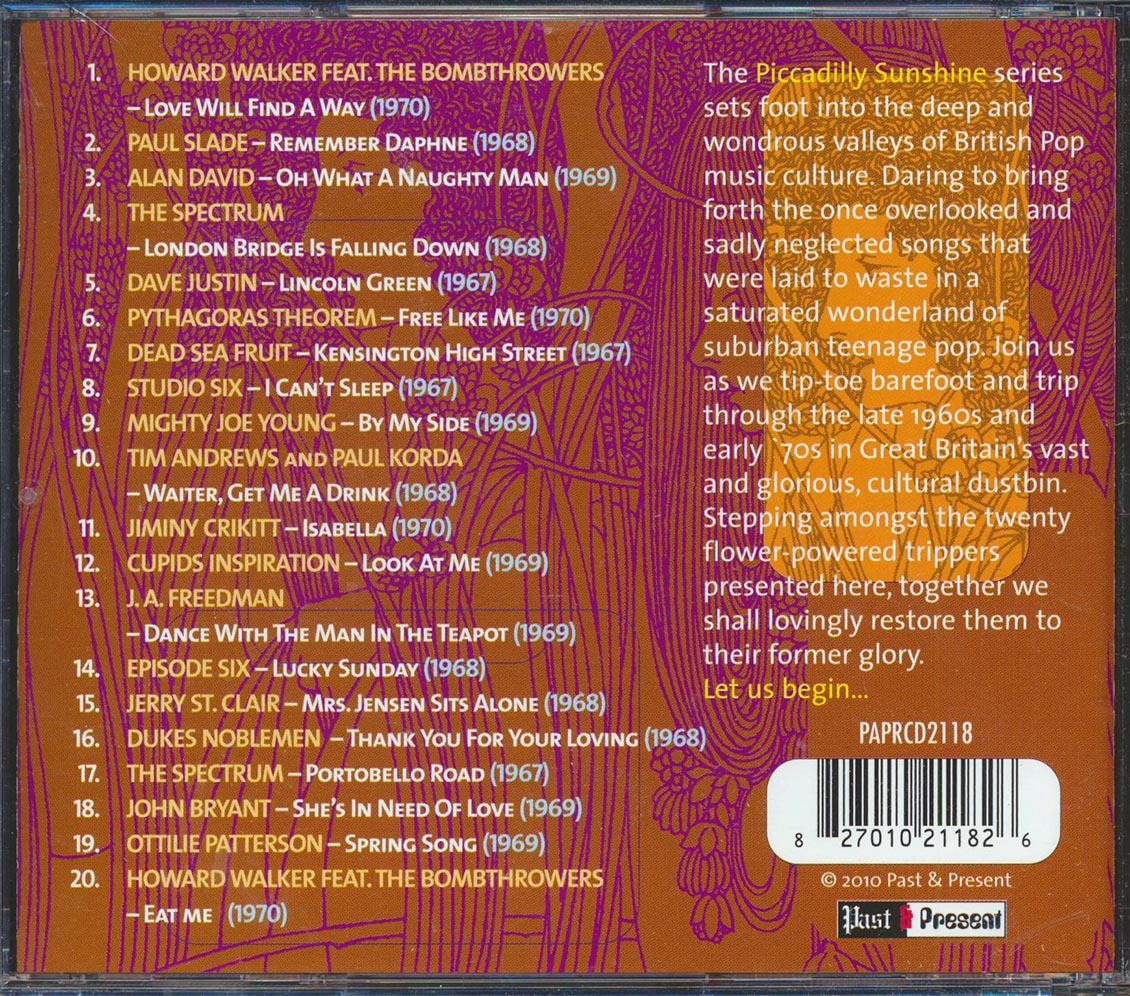 Cupids Inspiration, Episode Six, The Spectrum, Dukes Noblemen, Dead Sea Fruit, Etc. - Piccadilly Sunshine Part 3: British Pop Psych And Other Flavours 1967-1970