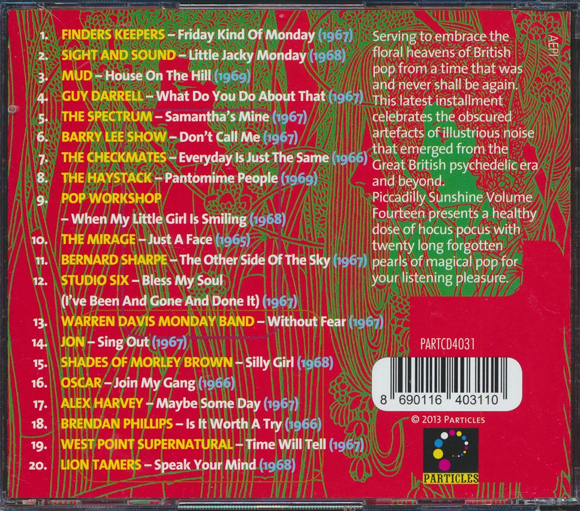 Lion Tamers, Mud, Oscar, The Mirage, The Haystack, Etc. - Piccadilly Sunshine Part 14: British Pop Psych And Other Flavours 1965-1969