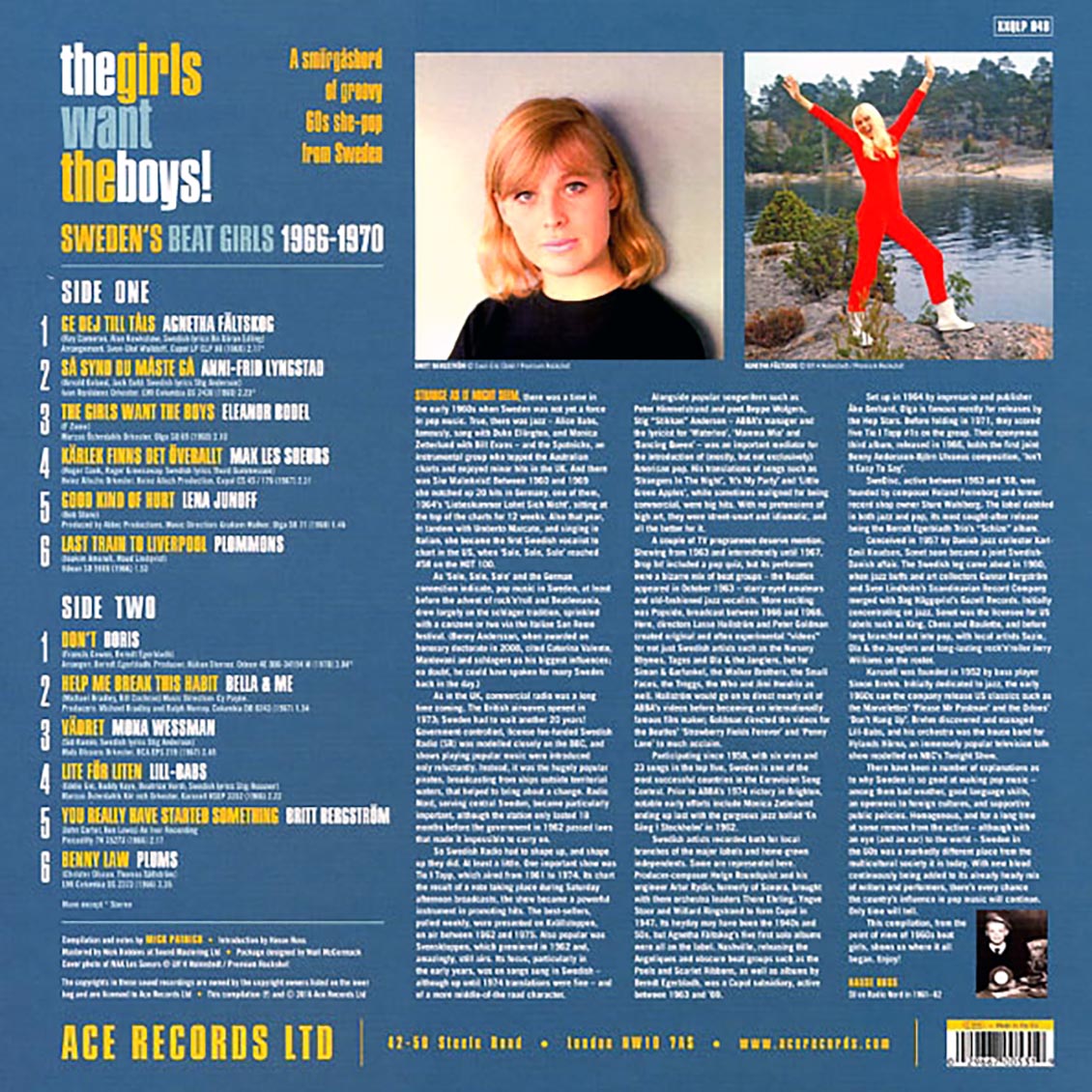 Various - The Girls Want The Boys! Sweden's Beat Girls: 1966-1970 (180g)