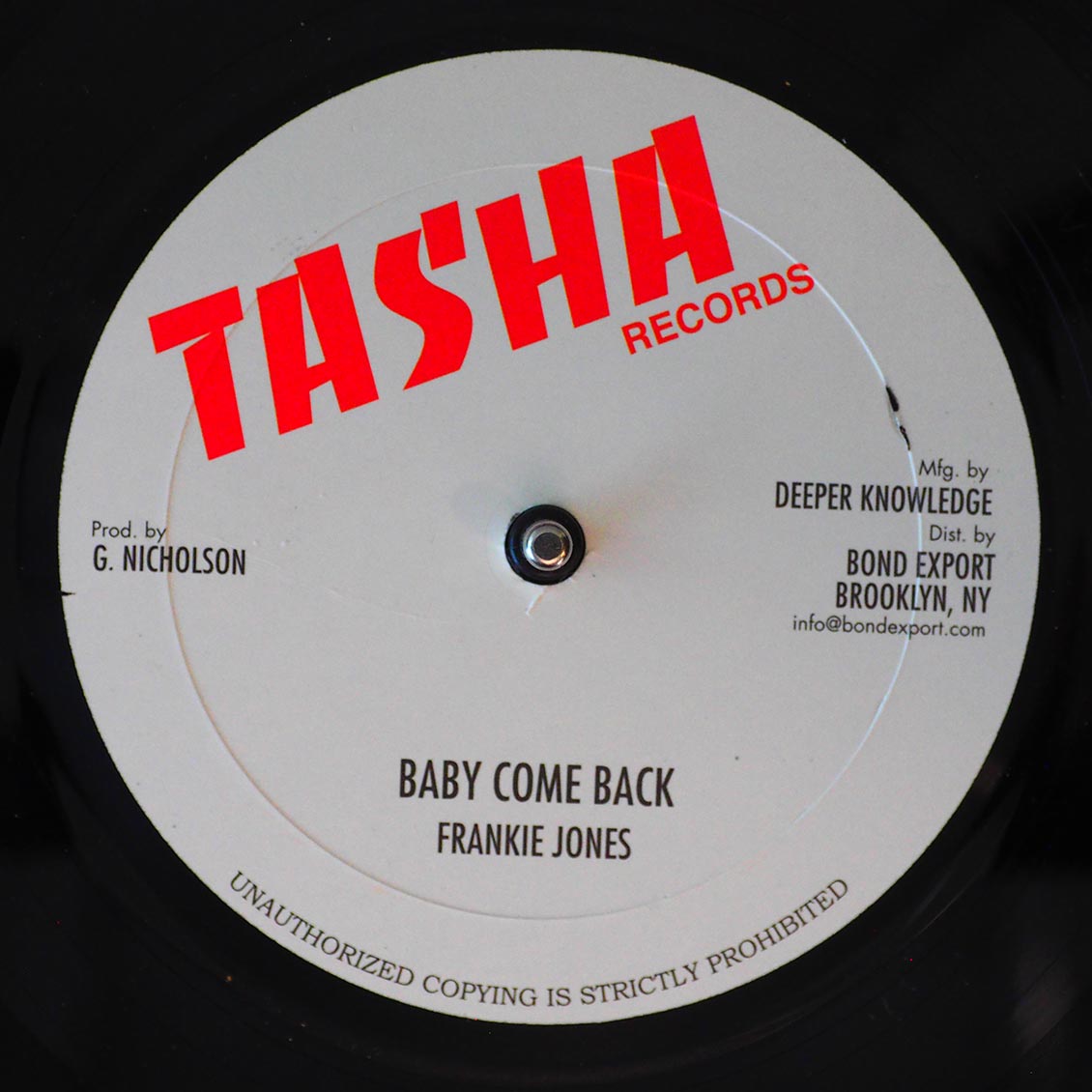Frankie Jones - Baby Come Back; Version / Steve Knight - Feel Like Dancing; Michael Palmer- Jah Is On My Mind