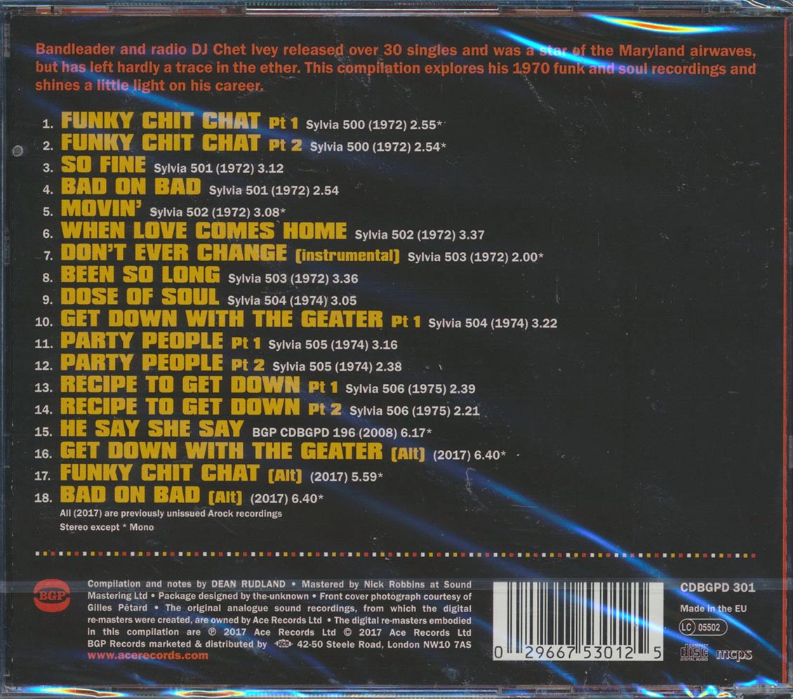 Chet Ivey - A Dose Of Soul: The Sylvia Funk Recordings 1972-75