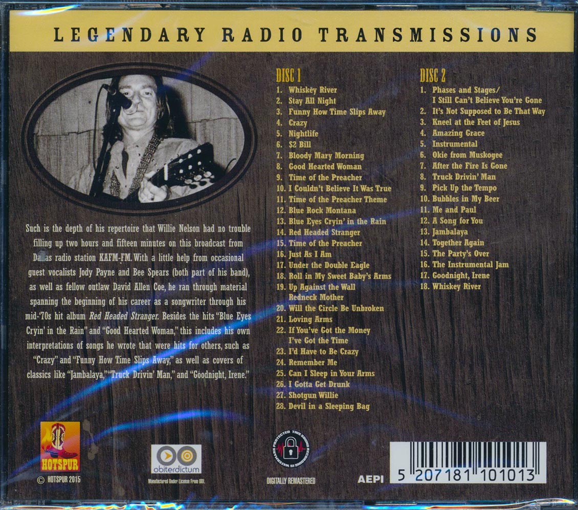 Willie Nelson & Friends - Live Dallas Texas KAFM: FM Radio Show (2xCD) (remastered)