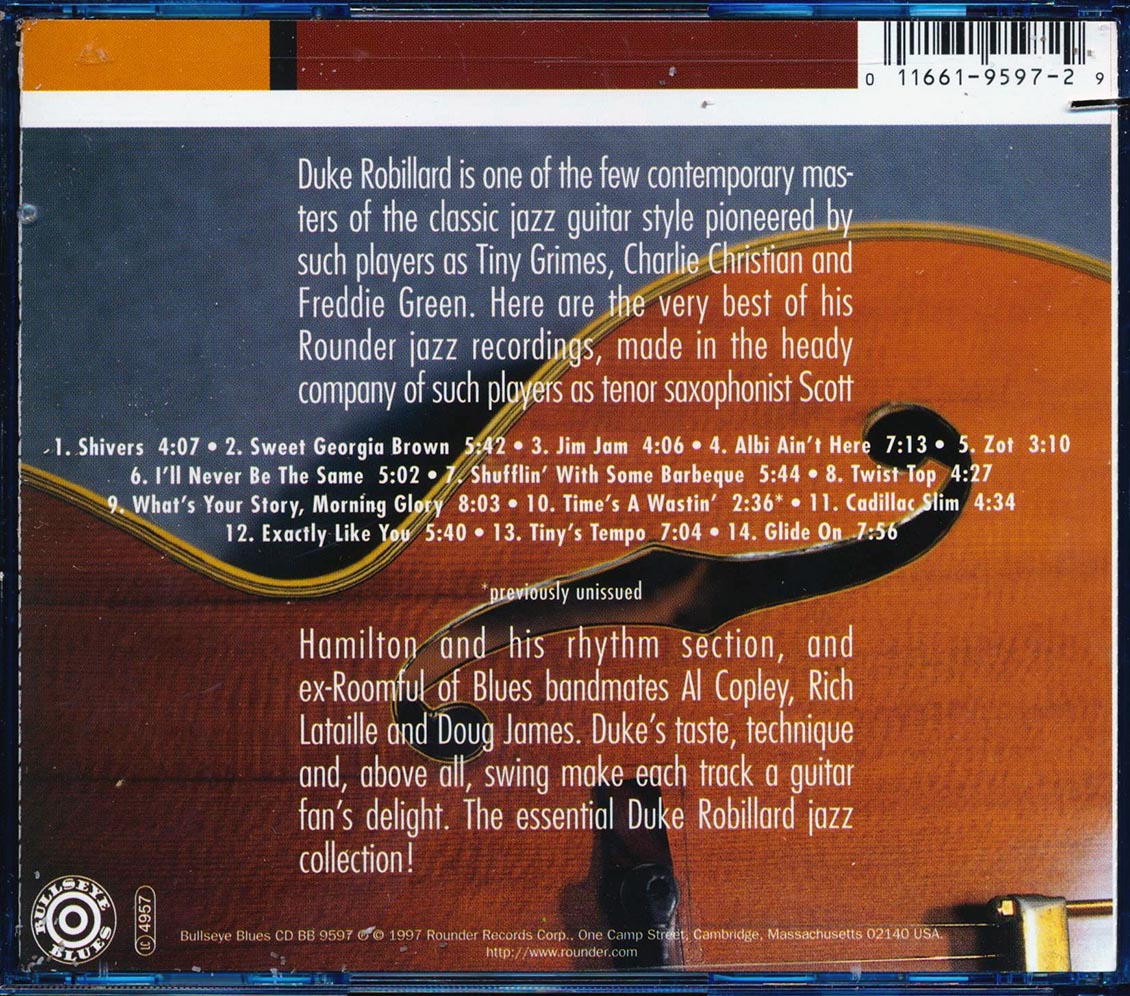 Duke Robillard - Plays Jazz: The Rounder Years (marked/ltd stock)