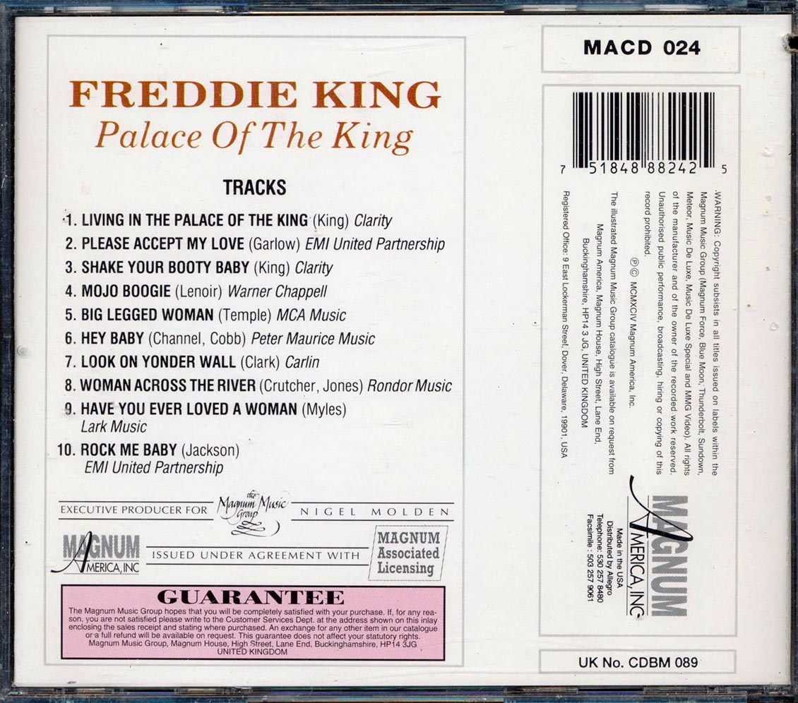 Freddie King - Palace Of The King