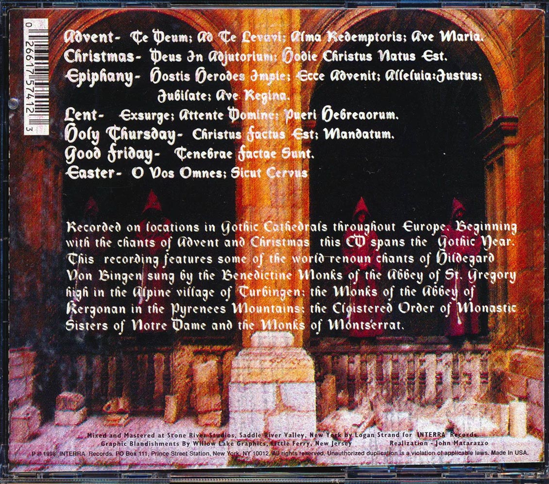 Gregorian Plainsong - Mysteries Of The Gothic Year