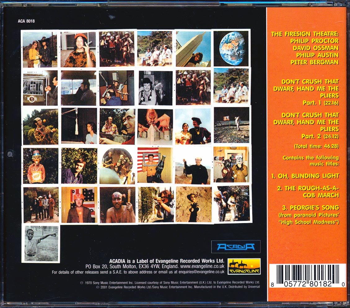 The Firesign Theatre - Don't Crush That Dwarf, Hand Me The Pliers