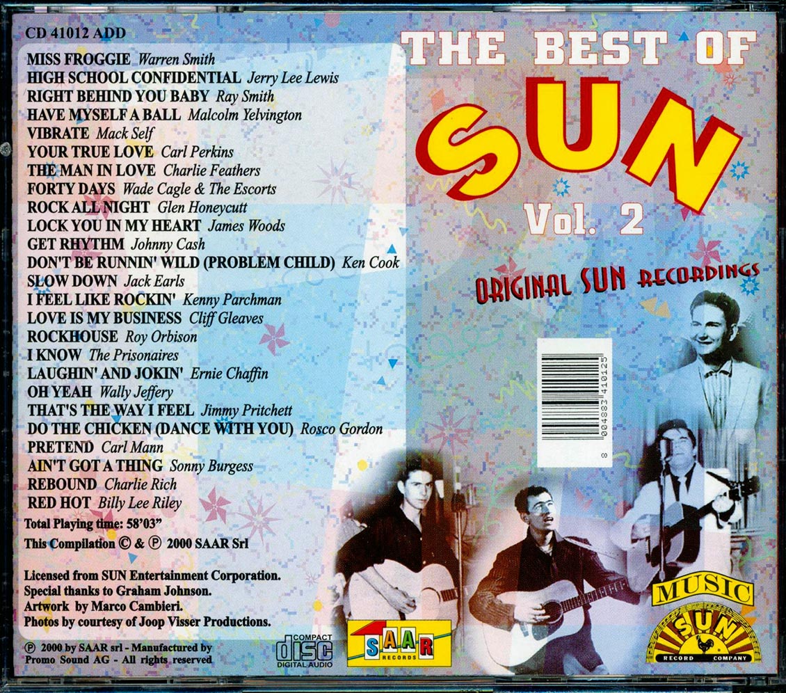 Carl Perkins, Jerry Lee Lewis, Johnny Cash, Etc. - The Best Of Sun Volume 2 (incl. large booklet)