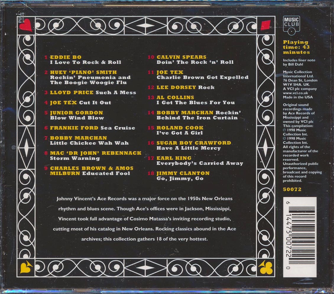 Earl King, Eddie Bo, Huey Piano Smith, Joe Tex, Etc. - Kings Of New Orleans Rock 'n' Roll: 18 Classics From The Vaults Of Ace Records