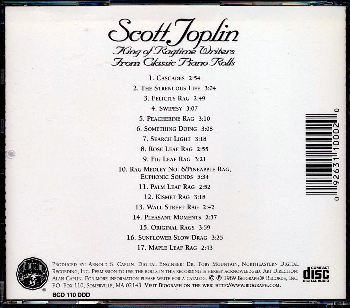 Scott Joplin - King Of Ragtime Writers