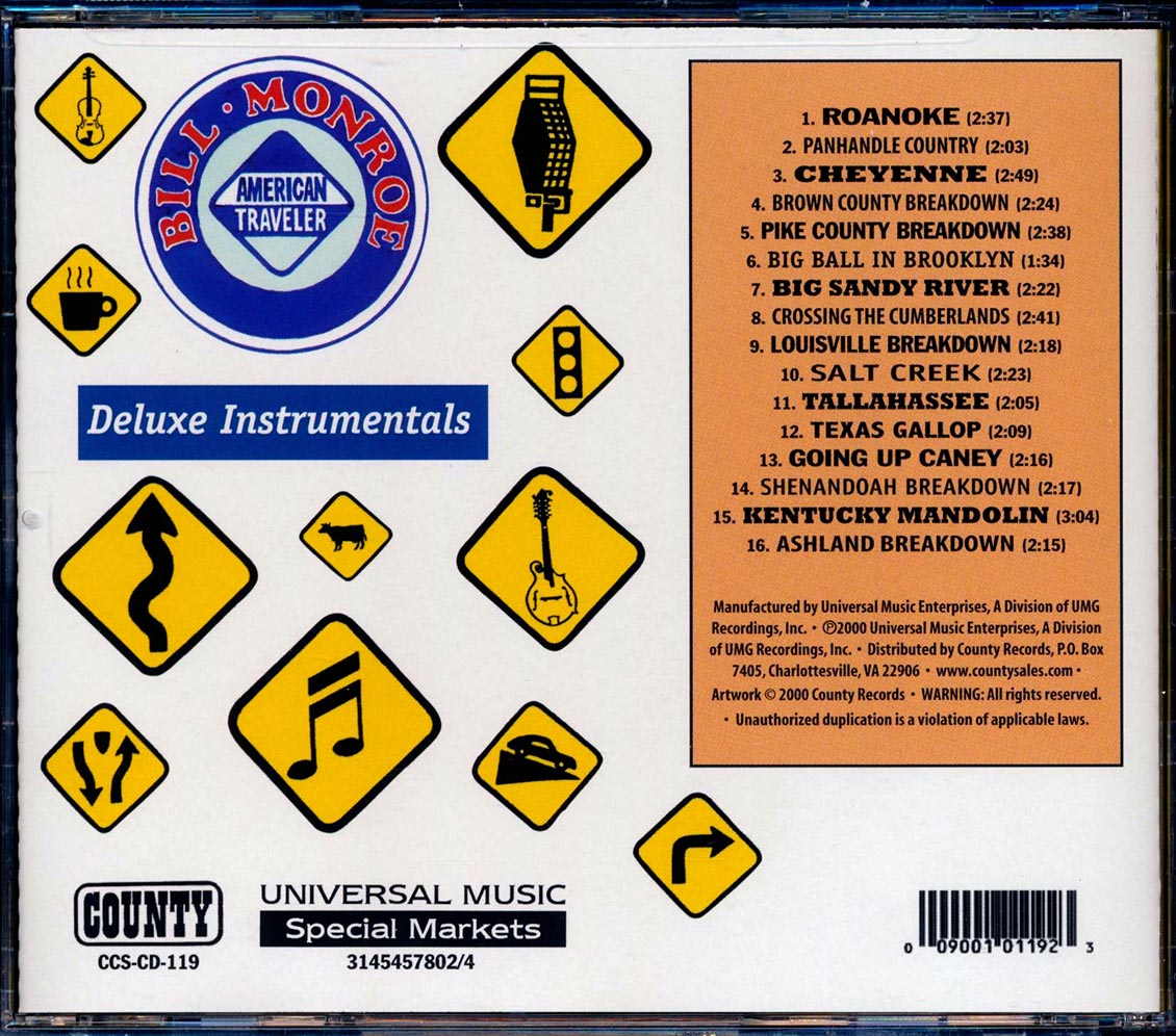 Bill Monroe & His Bluegrass Boys - American Traveler