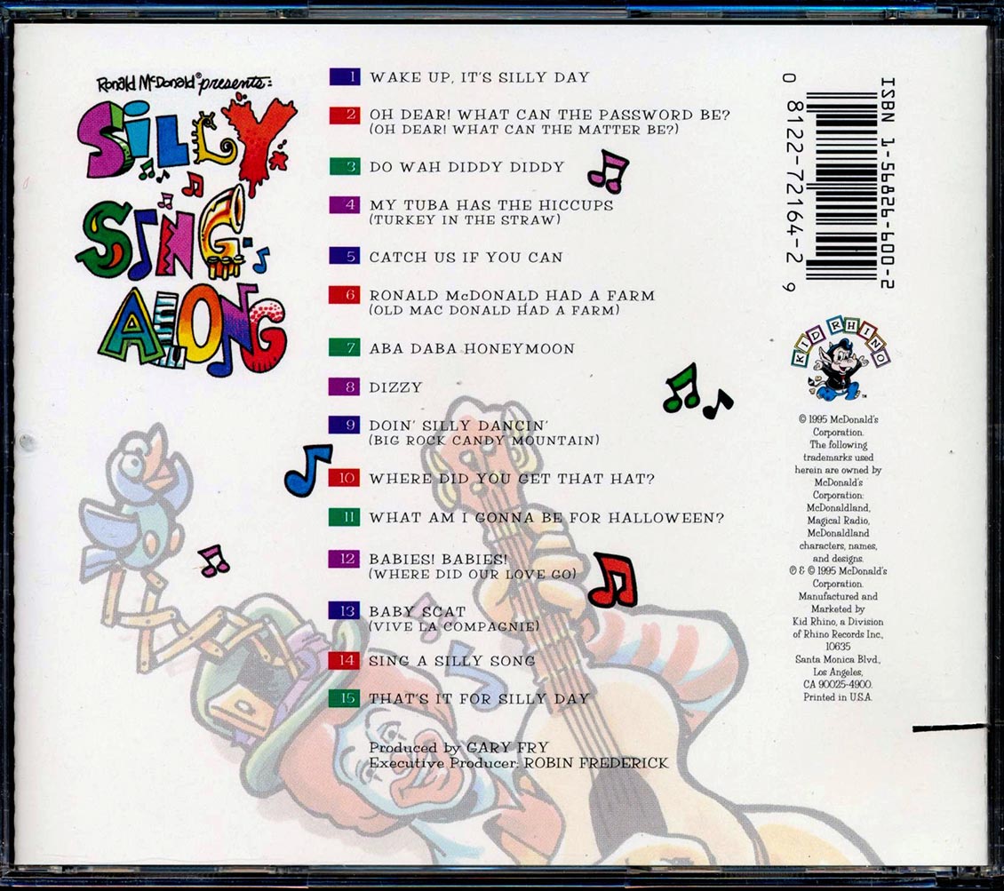 Ronald McDonald - Ronald McDonald Presents Silly Sing-along (marked/ltd stock)