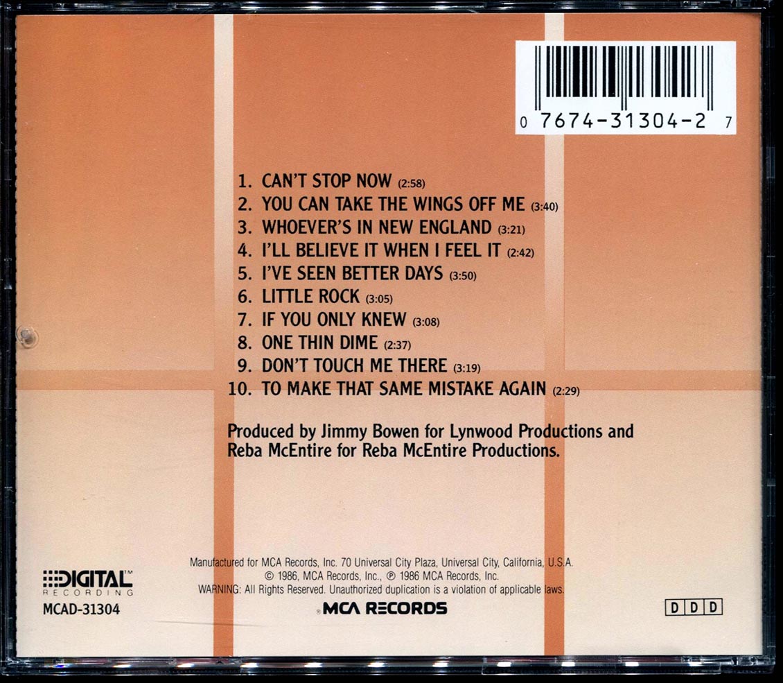 Reba McEntire - Whoever's In New England