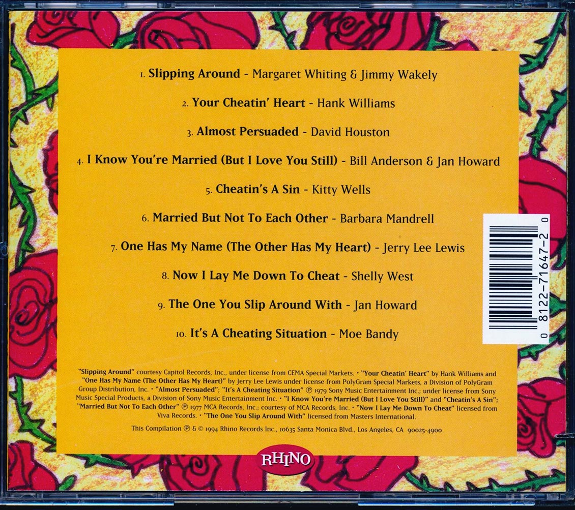 Hank Williams, Kitty Wells, Jerry Lee Lewis, Etc. - Country Shots: Two-Timing Tunes (marked/ltd stock)