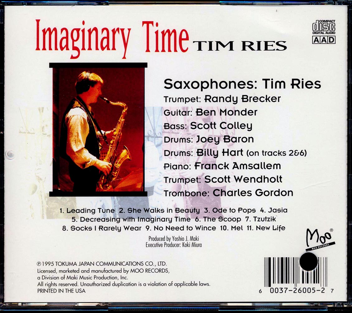 Tim Ries - Imaginary Time (marked/ltd stock)