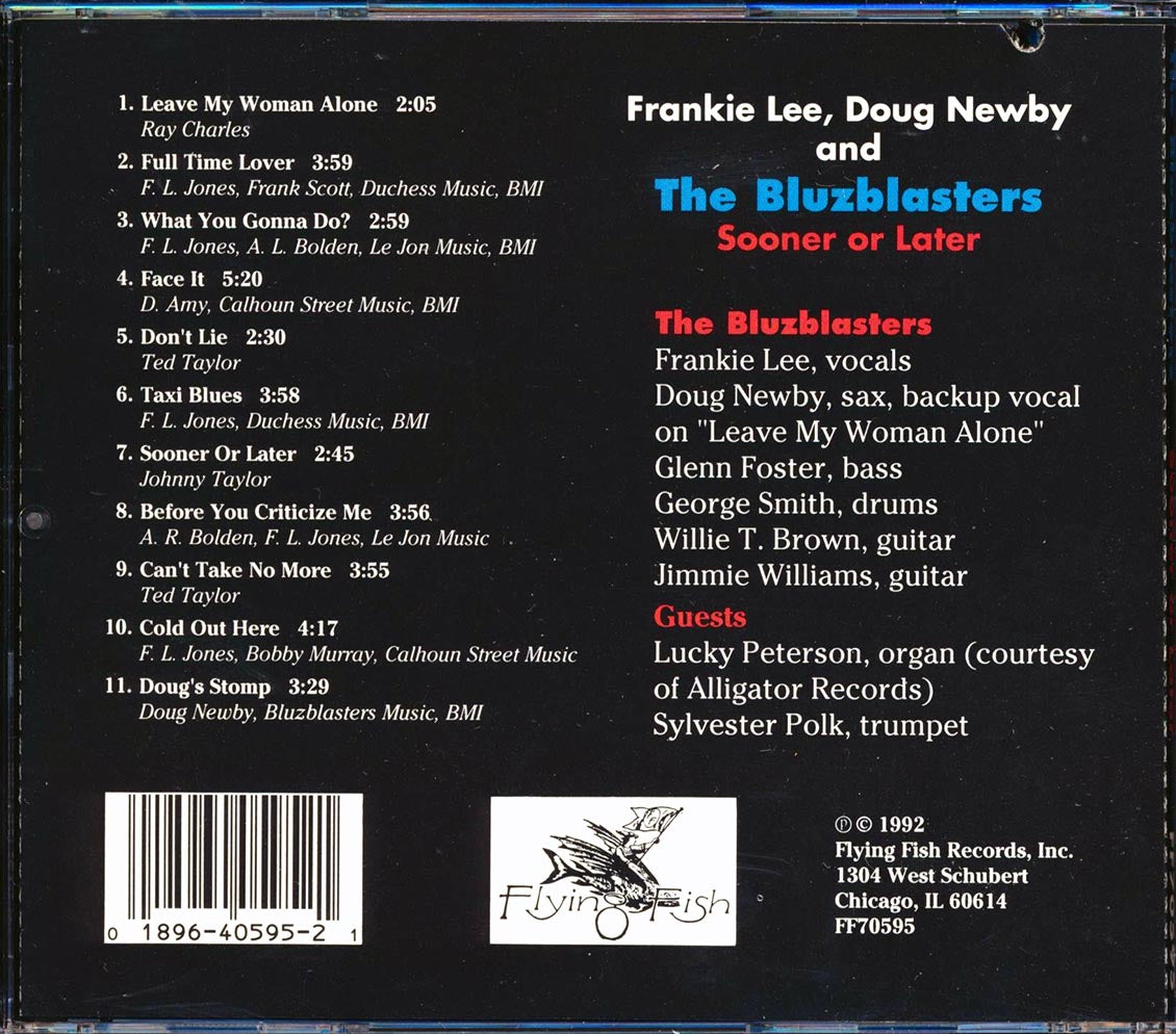 Doug Newby, Frankie Lee & The Bluz Blasters - Sooner Or Later (marked/ltd stock)