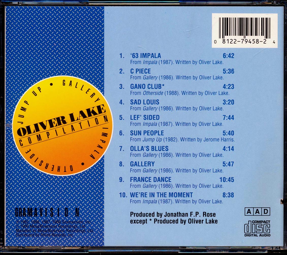 Oliver Lake - Compilation (marked/ltd stock)