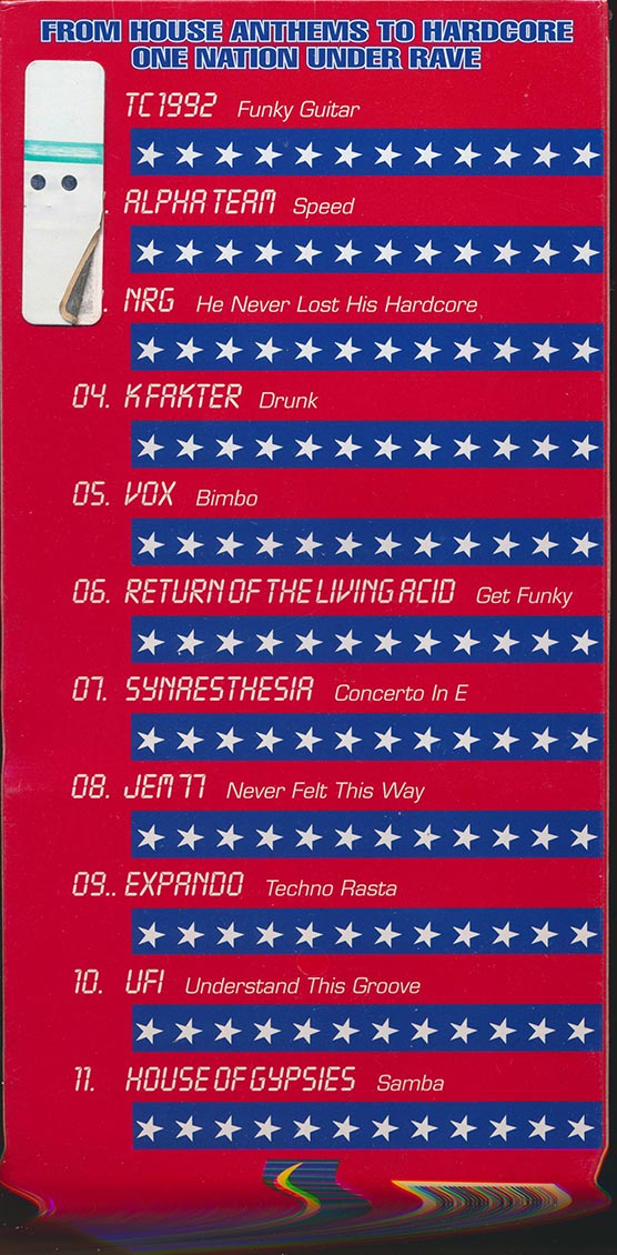 Alpha Team (Speed Racer), Synaethesia, NRG, Expando, Etc. - Ravin' USA (orig. longbox packaging)