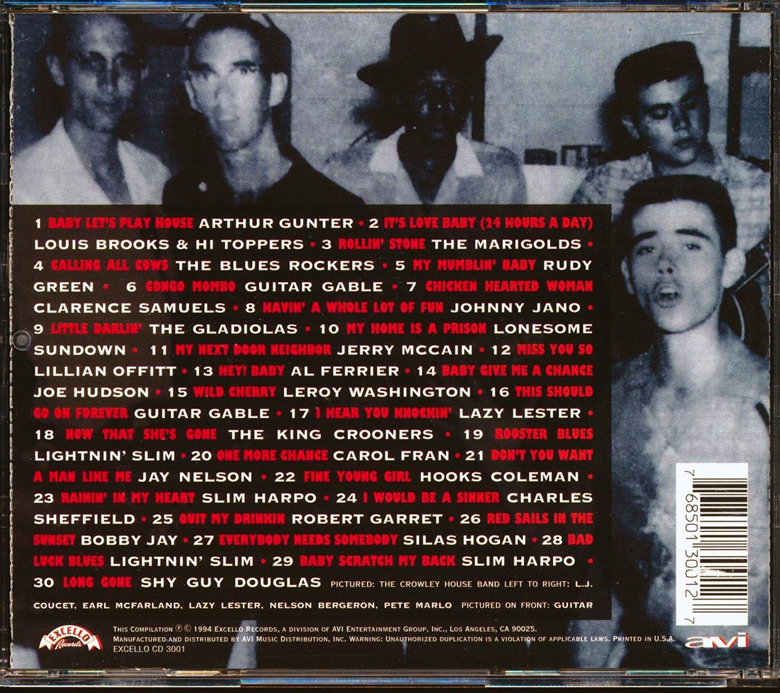 Arthur Gunter, Louis Brooks & Hi Toppers, The Marigolds, The Bues Rockers, Etc. - The Best Of Excello Records (30 tracks) (marked/ltd stock)